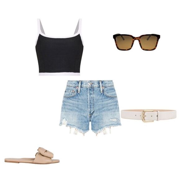 **Agolde Light Wash Denim Shorts 29 CUT# 46986 STYLE# A026-811 - Picture 7 of 10